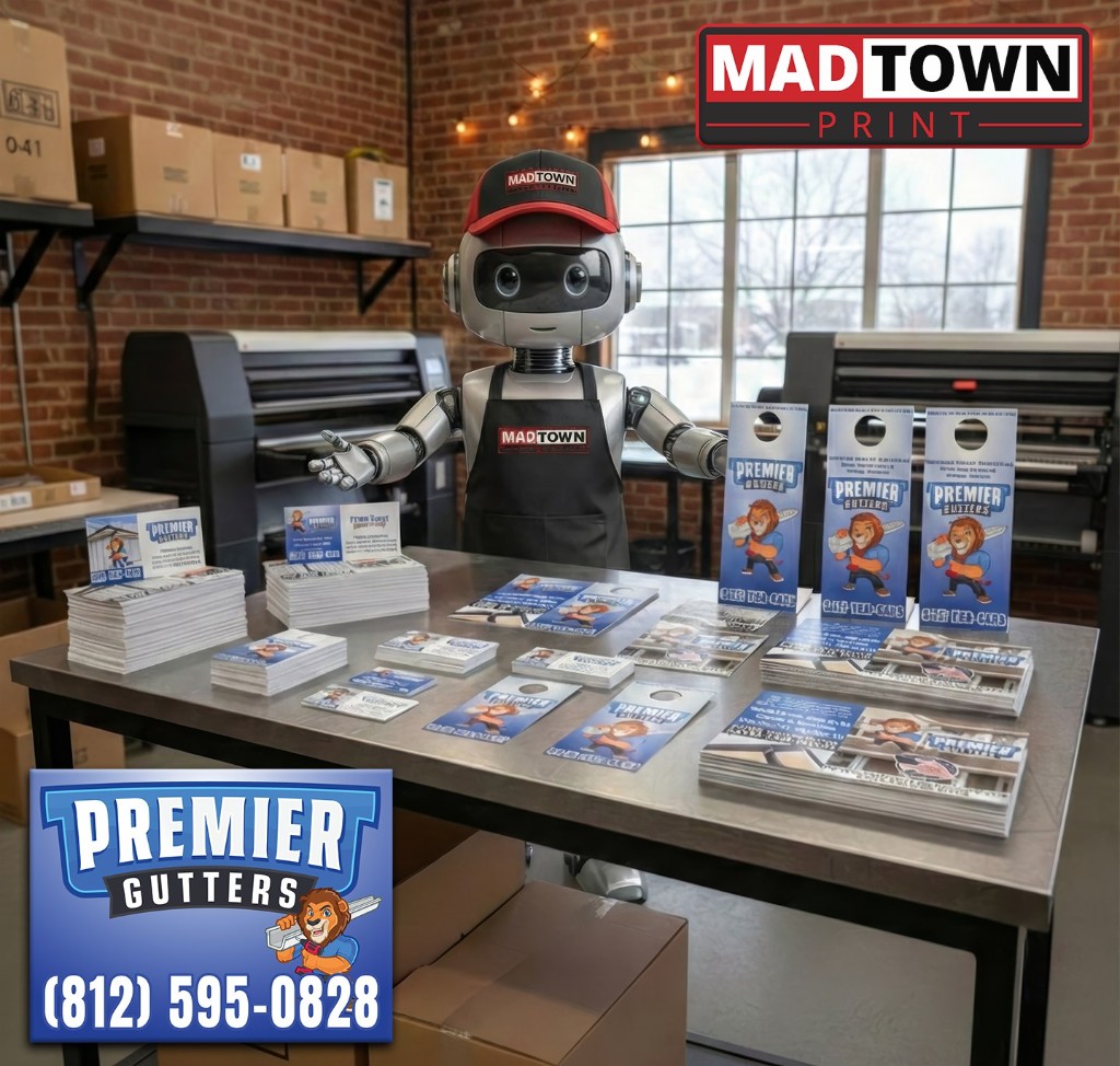 Flyers and door hangers print products