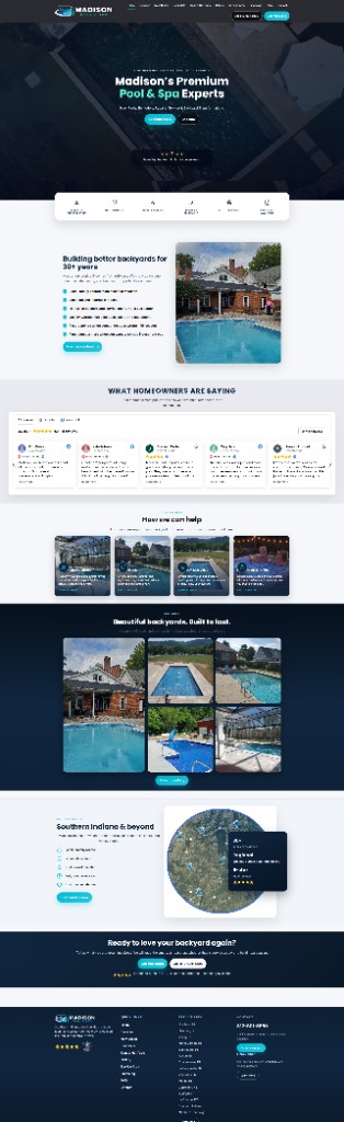 Laptop website design example