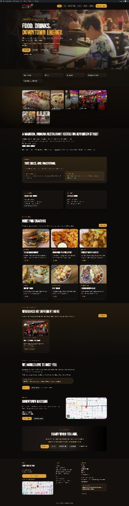 Mobile website design example