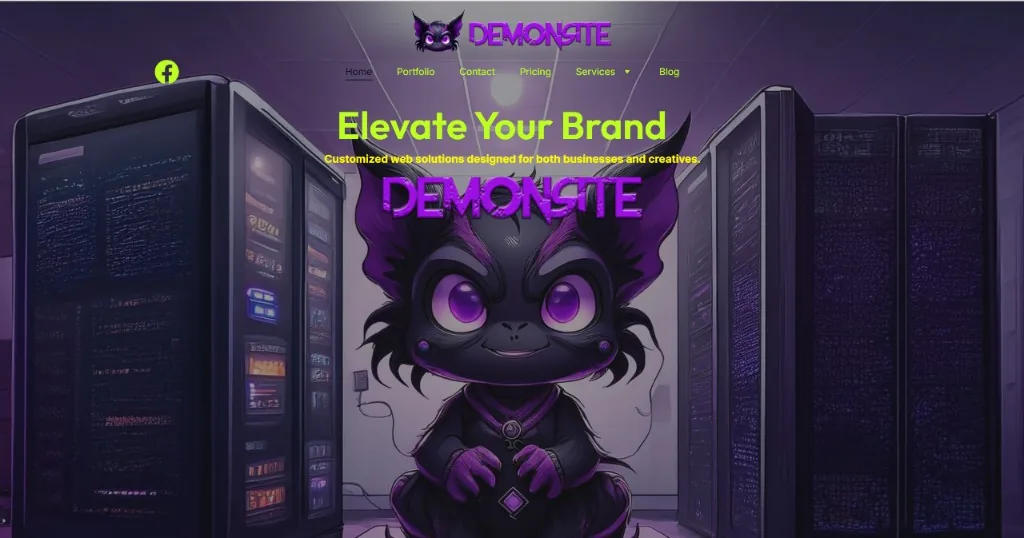 Demonsite creative website example
