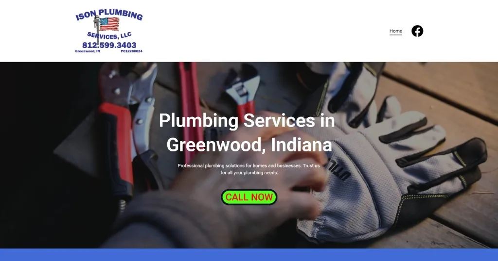 Ison Plumbing website example